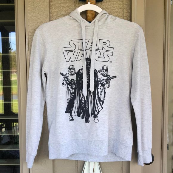 STAR WARS Gray Men's Hoodie - Size Small